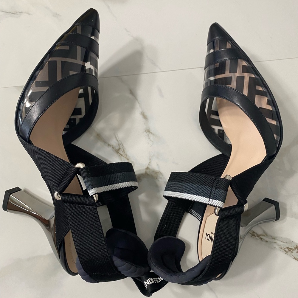 Fendi Colibrì FF motif slingback pumps - Picture 9 of 9